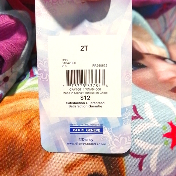 🔥SALE🔥 Disney Frozen Anna Elsa Girls Nightgown NWT Sizes 2T & 4 - Picture 6 of 8